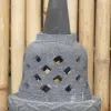 Product image 2 of the product “Japanese style Garden Lantern, made from Andesit Stone. Multipart. 50 cm Height, Roof is 30 cm width. ”